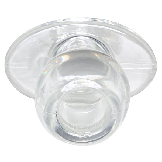 Ass Tunnel Plug Silicone Transparent Extra-Large 9 x 7 cm
