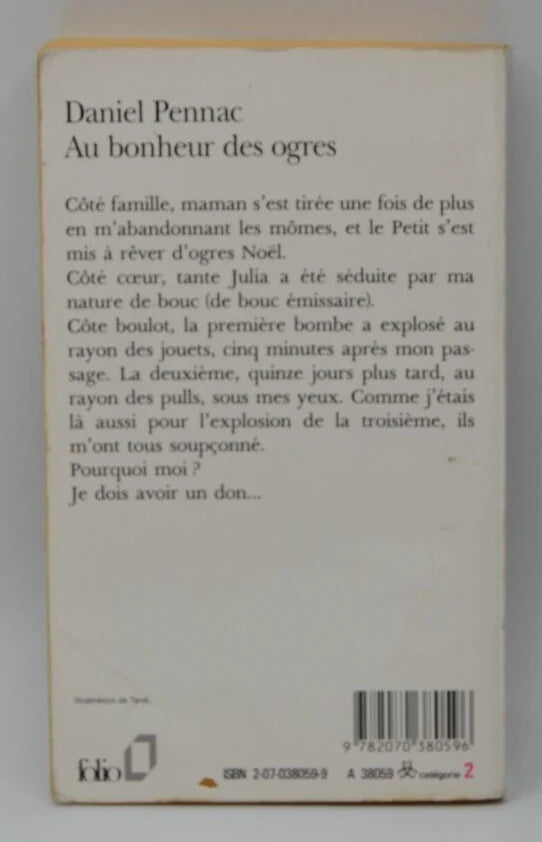 Au bonheur des ogres - Daniel Pennac - livre