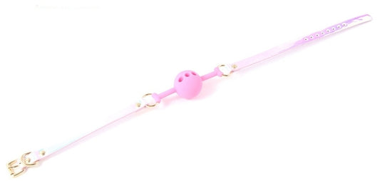 Bâillon Boule Laser Rose