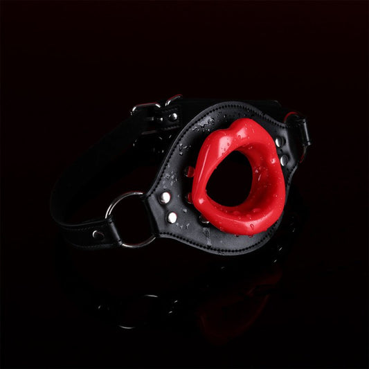 Bâillon Lips Gag Noir-Rouge