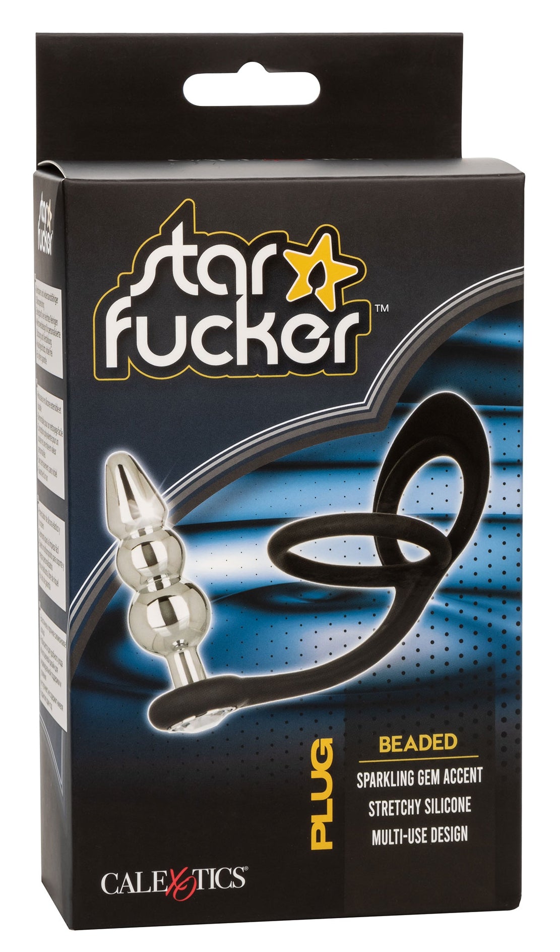 Ballstretcher et Plug Bijou en métal Beaded Star Fucker 8 x 2.7cm