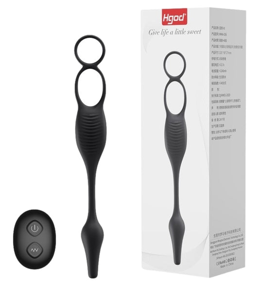 Ballstretcher et Plug vibrant Wedia Vibes 7 x 2.6cm