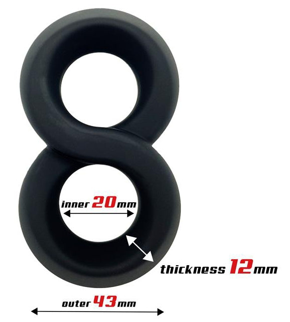 Ballstretcher souple Doble Rings Noir