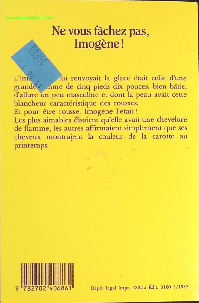 Ne Vous Fâchez Pas Imogène - Charles Exbrayat - livre