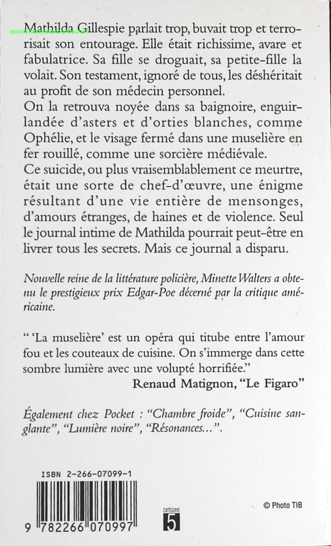 La Muselière - Minette Walters - livre