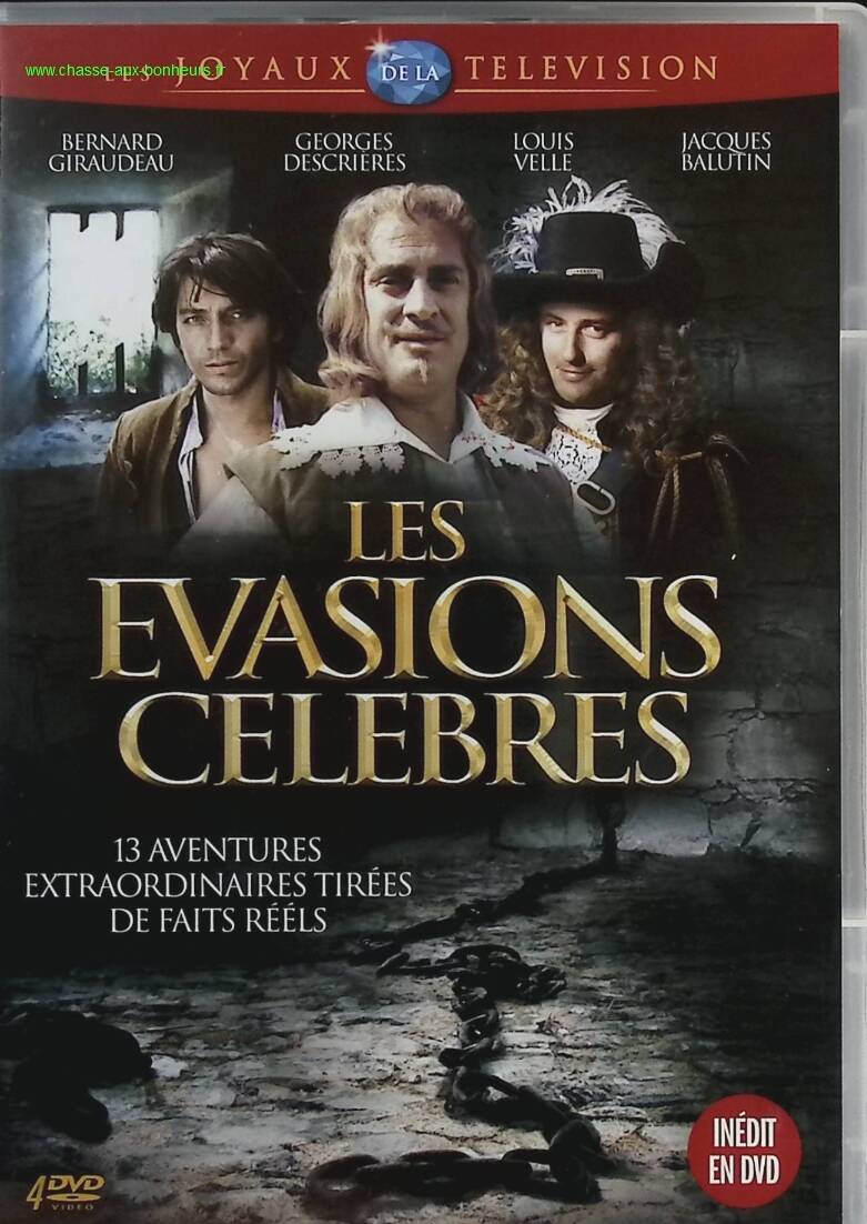 Les Évasions célèbres - Coffret 4 DVD - Bernard Giraudeau - DVD