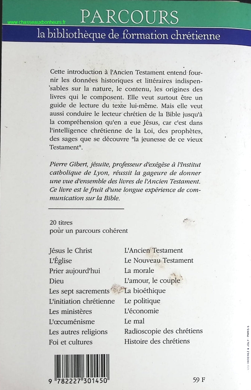 L'ancien testament - Pierre Gibert - livre