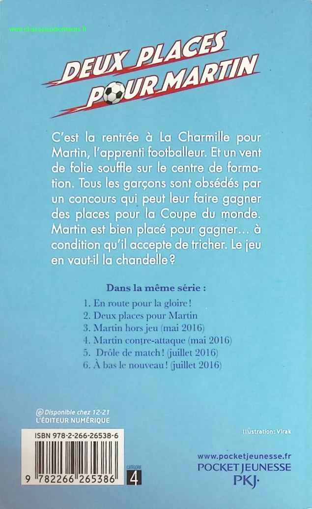 Gagne - Tome 2 Deux places pour Martin - Jacques Lindecker - livre