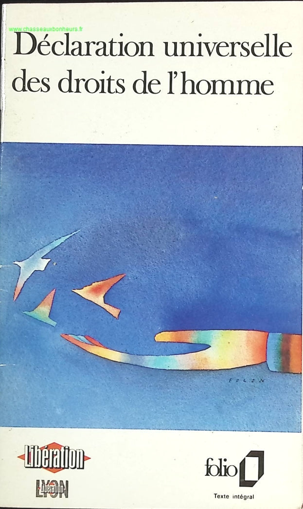 Déclaration universelle des droits de l'homme - Libération - livre