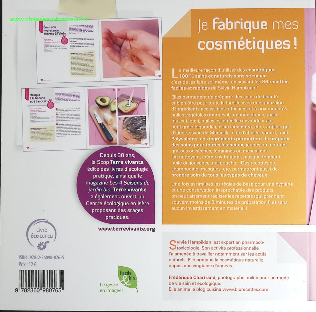 Je fabrique mes cosmétiques - Sylvie Hampikian - livre
