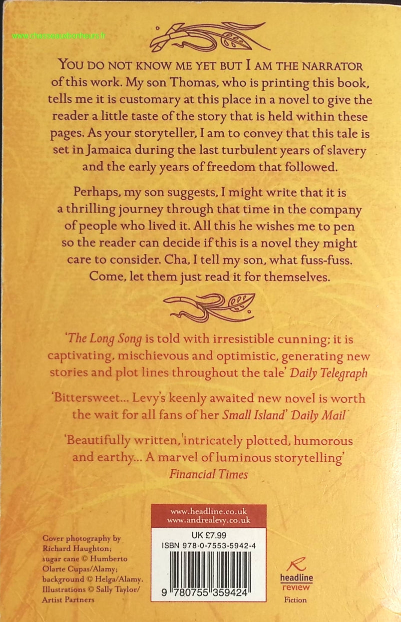 The long song - Andrea Levy - livre en Anglais