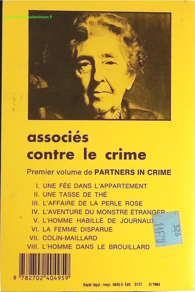 Associés contre le crime - Agatha Christie - livre