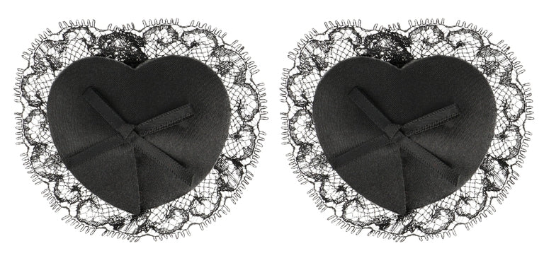 Cache-Tétons adhésifs Lace Noirs