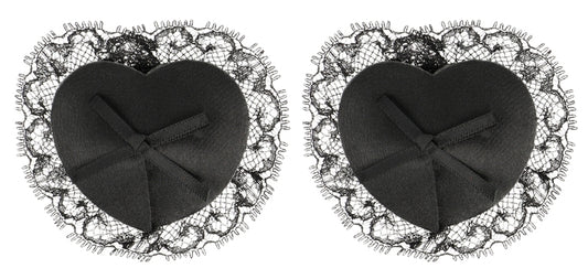 Cache-Tétons adhésifs Lace Noirs