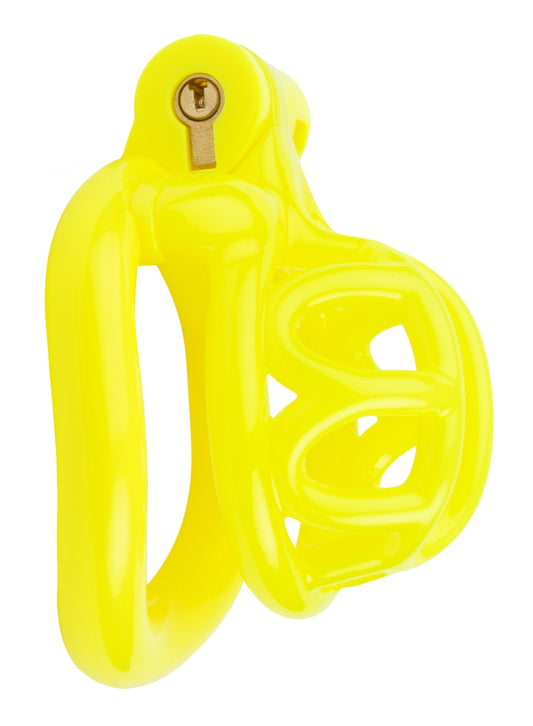 Cage de chasteté courte Lyfy 4 x 3.3cm Jaune
