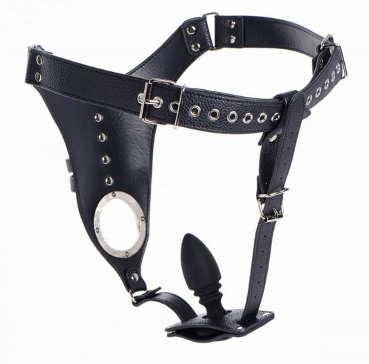 Ceinture de chasteté avec plug Strict Male 8.5 x 3.3cm