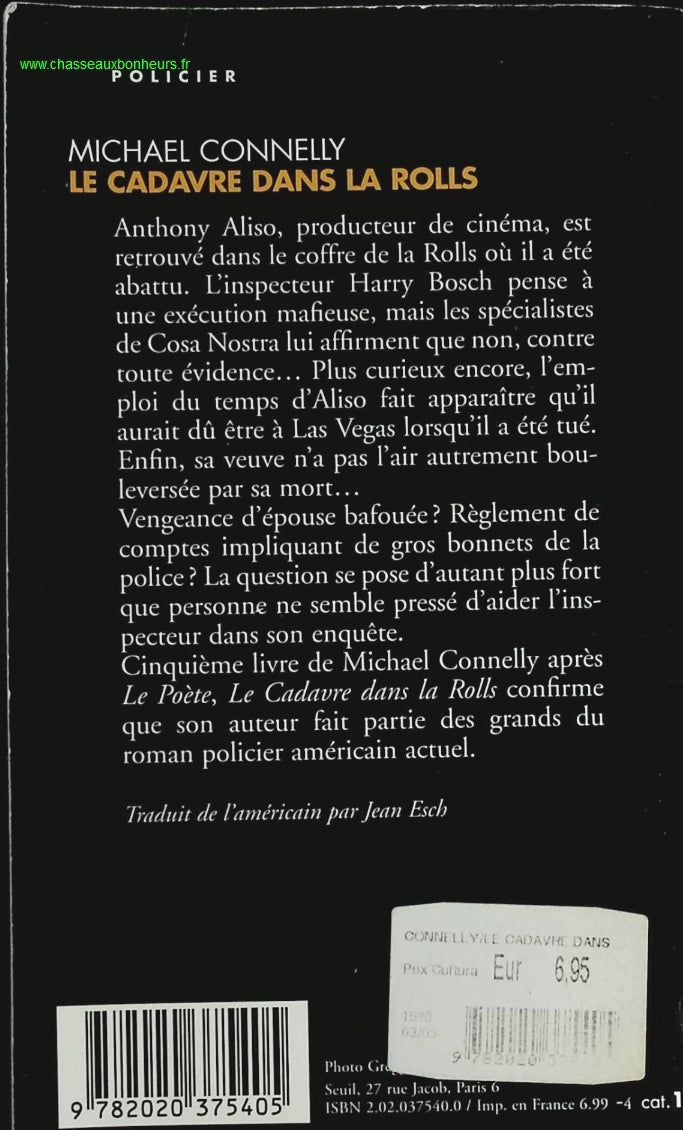 Le Cadavre Dans La Rolls - Michael Connelly - livre