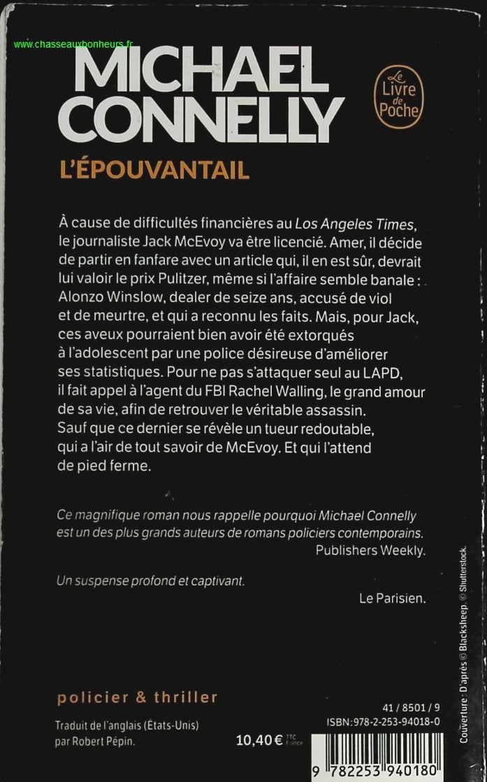 L'Epouvantail - Michael Connelly - livre