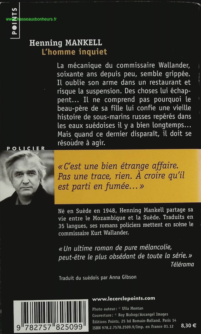 L'Homme inquiet - Henning Mankell - livre