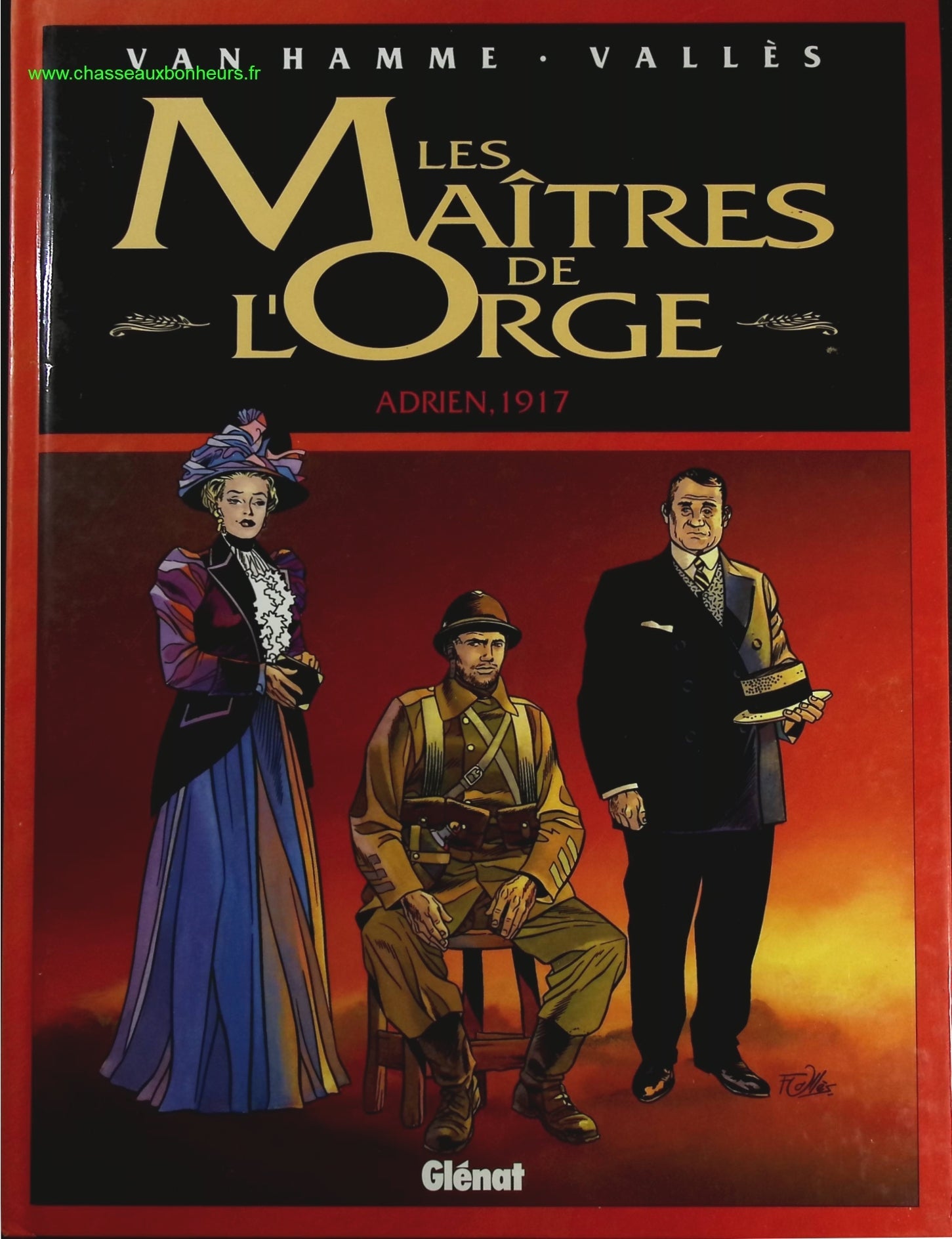 Les Maîtres De L'orge Tome 3 - Adrien, 1917 - Jean Van Hamme, Francis Vallès - livre BD