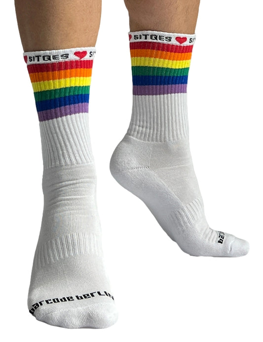 Chaussettes blanches Pride Love Sitges