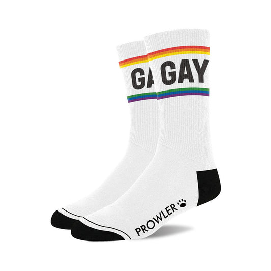 Chaussettes Gay Blanc-Rainbow