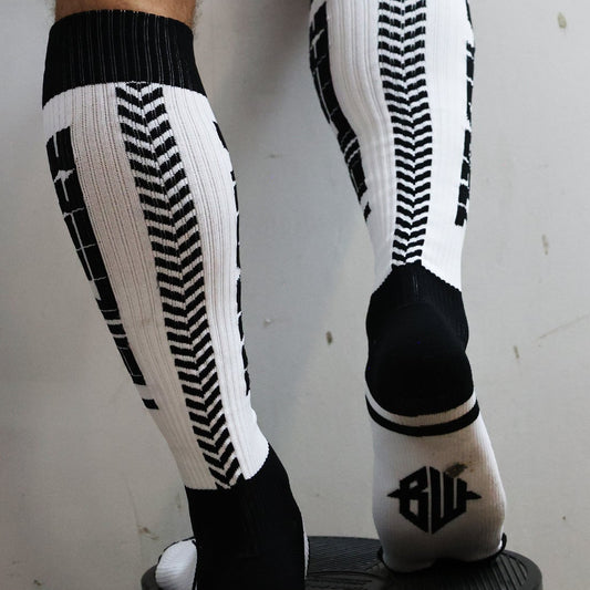 Chaussettes hautes Eternity Noir-Blanc
