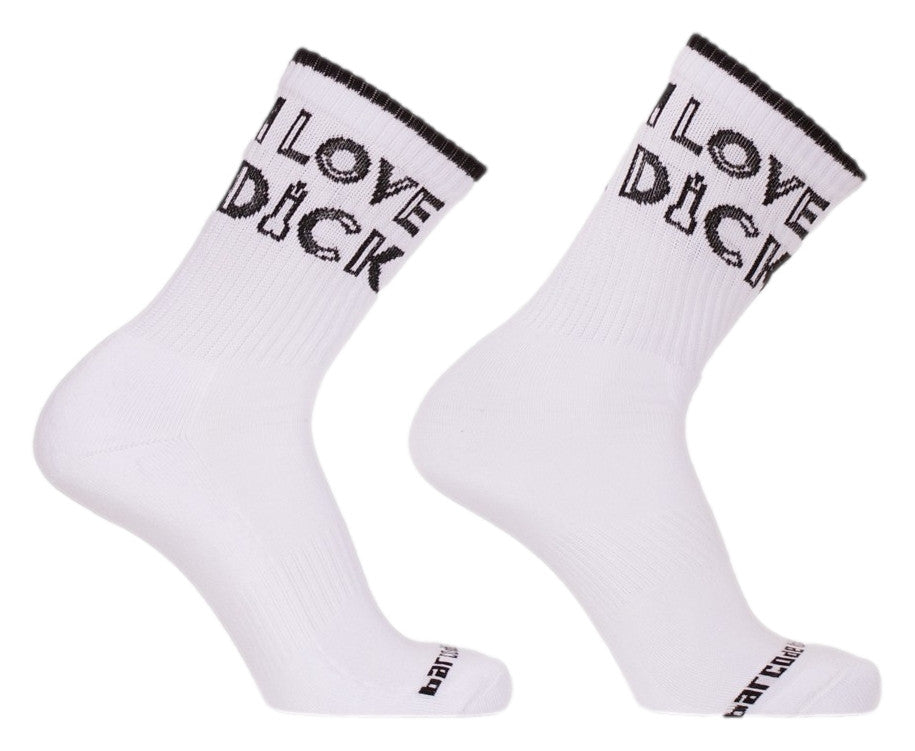 Chaussettes I love Dick Blanches