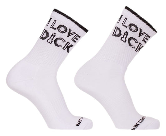 Chaussettes I love Dick Blanches