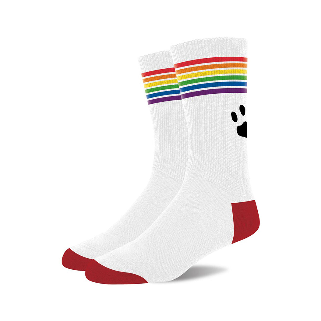 Chaussettes Pride Blanc-Rainbow