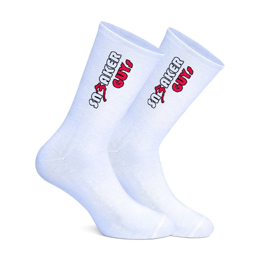 Chaussettes Sneaker Guys Blanc-Rouge