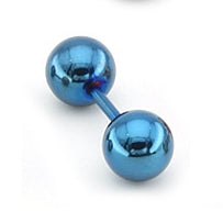 Clou d'oreille Ball Duo Bleu