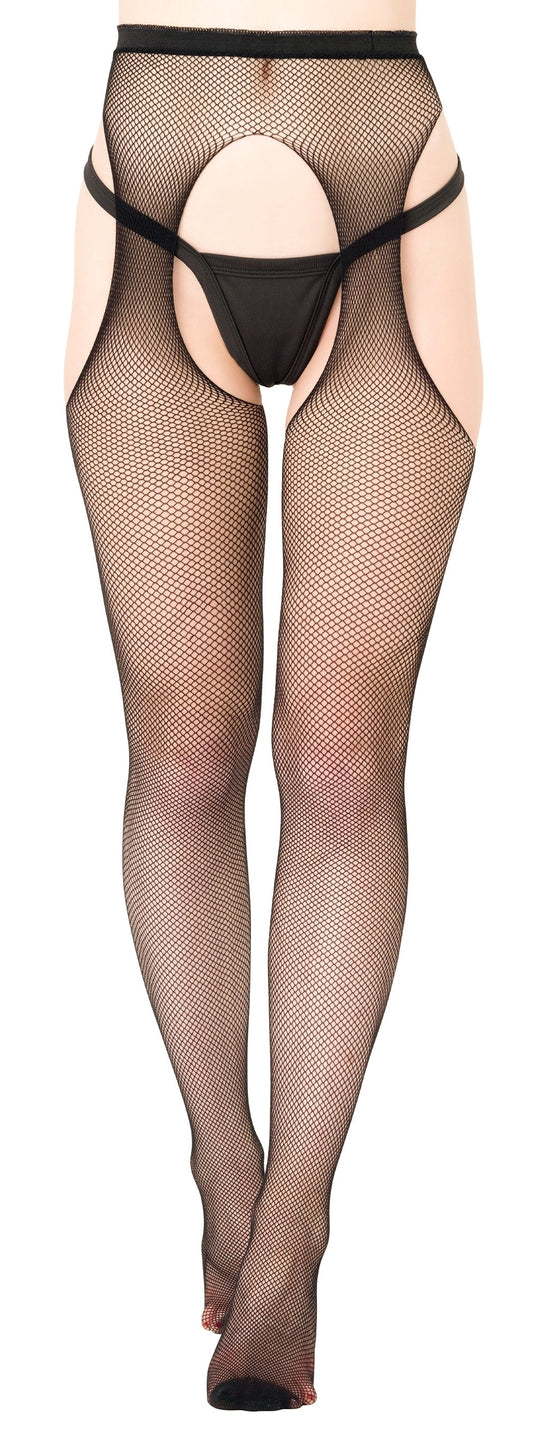 Collants Fishnet Suspender Noirs