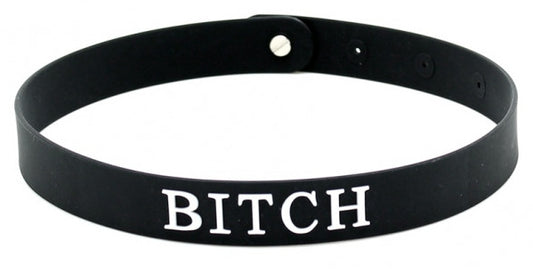 Collier en silicone Bitch