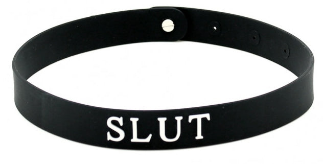 Collier en silicone Slut