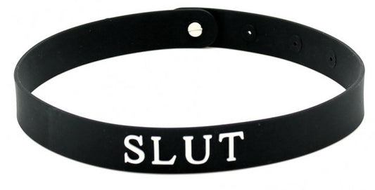 Collier en silicone Slut