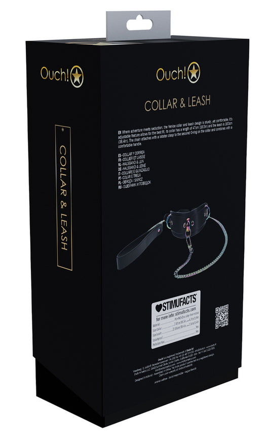 Collier-Laisse Venise Noir