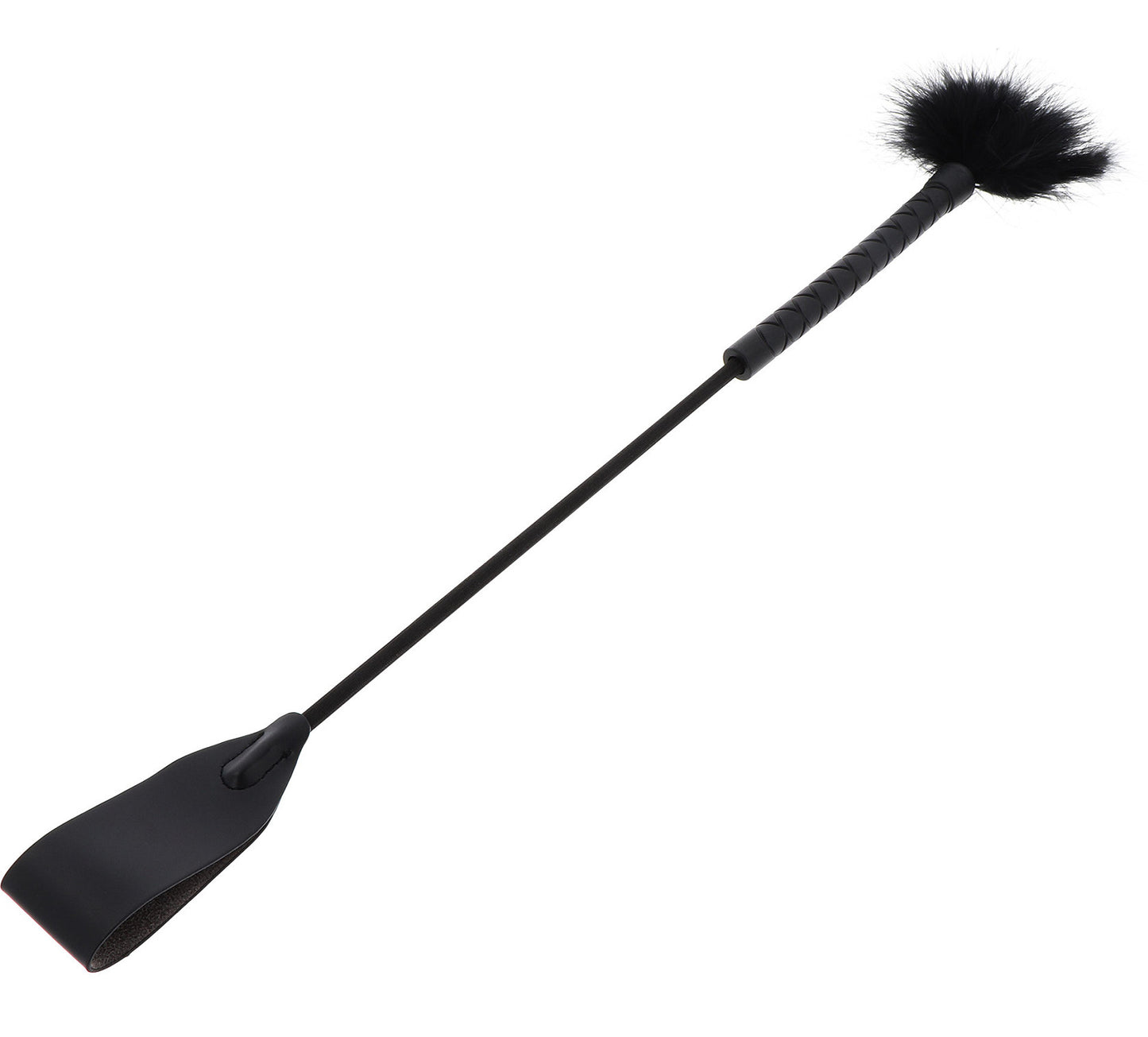 Cravache et Plumeau Tick Whip 56cm Noir