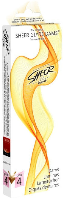 Digues en latex Glyde Dams Fraise x4
