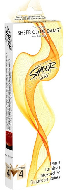 Digues en latex Glyde Dams Vanille x4