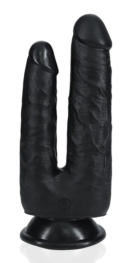 Double Gode Double Trouble 15 x 4.5cm Noir