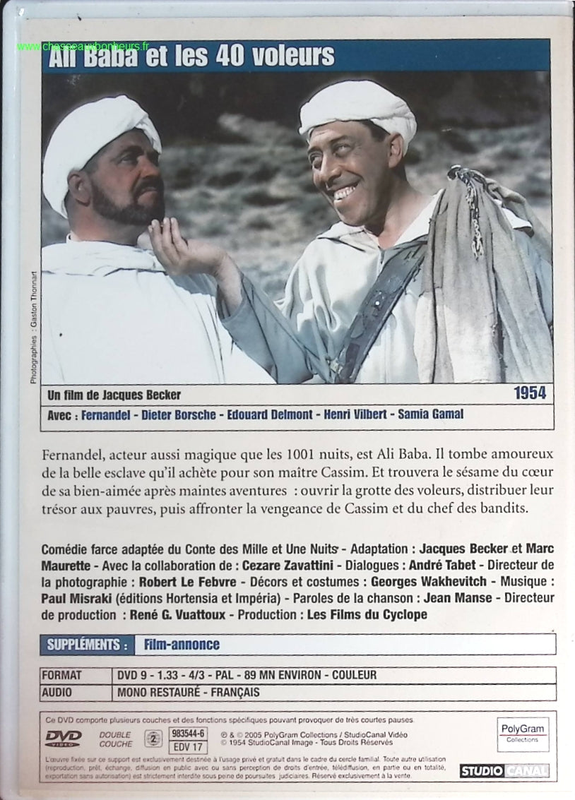 Ali Baba et les 40 voleurs - Fernandel - DVD