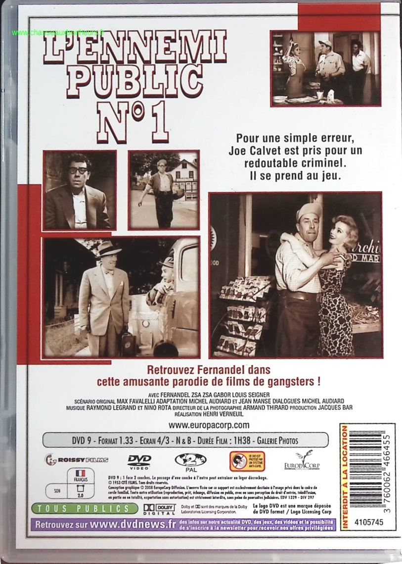 L'Ennemi Public n° 1 - Fernandel - DVD