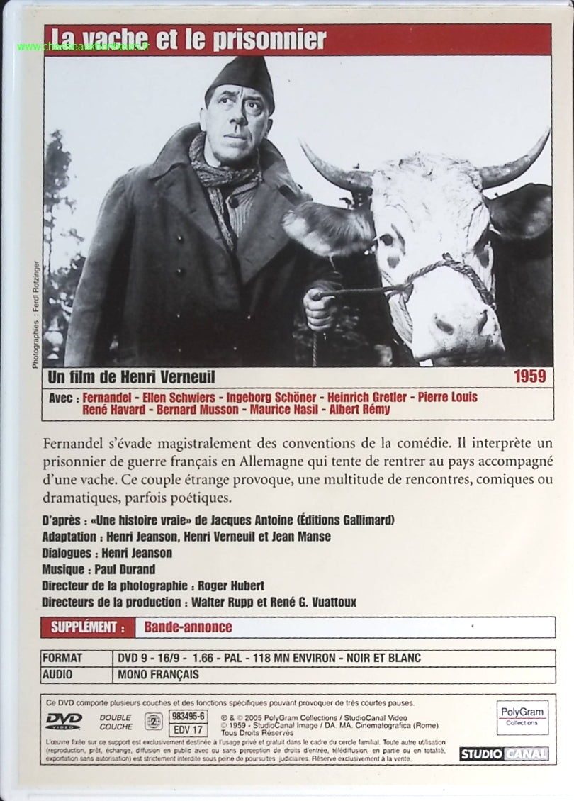 La Vache et le prisonnier - Fernandel - DVD