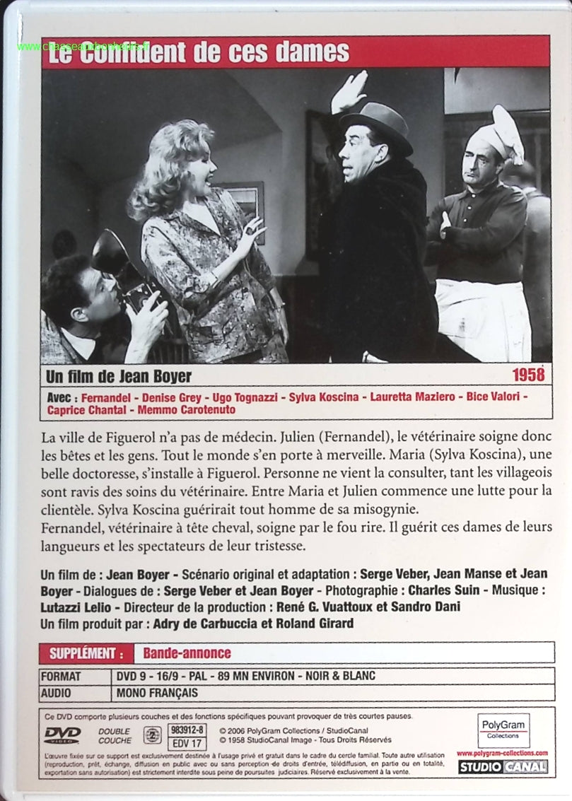 Le Confident de ces dames - Fernandel - DVD