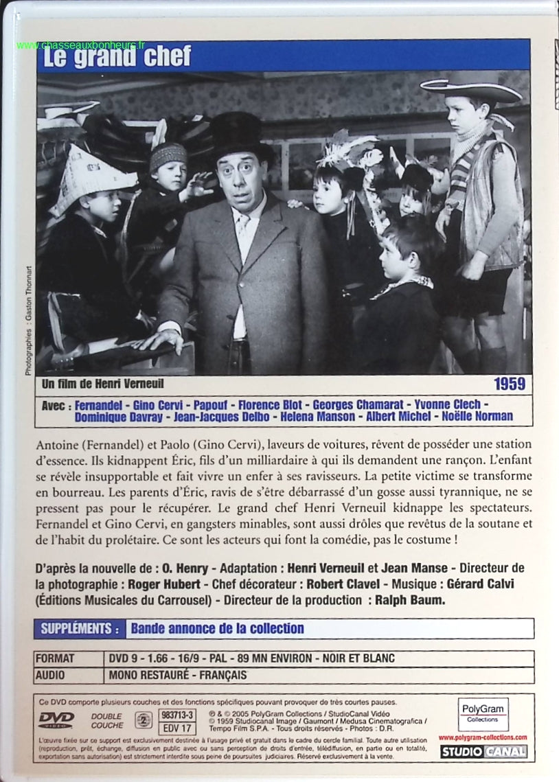 Le Grand Chef - Fernandel - DVD