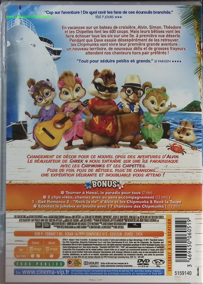 Alvin et les chipmunks 3 - DVD