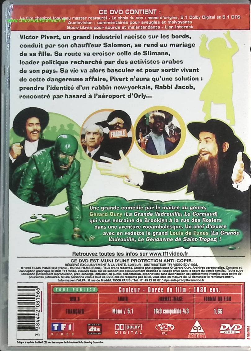 Les Aventures de Rabbi Jacob - Louis de Funès - DVD