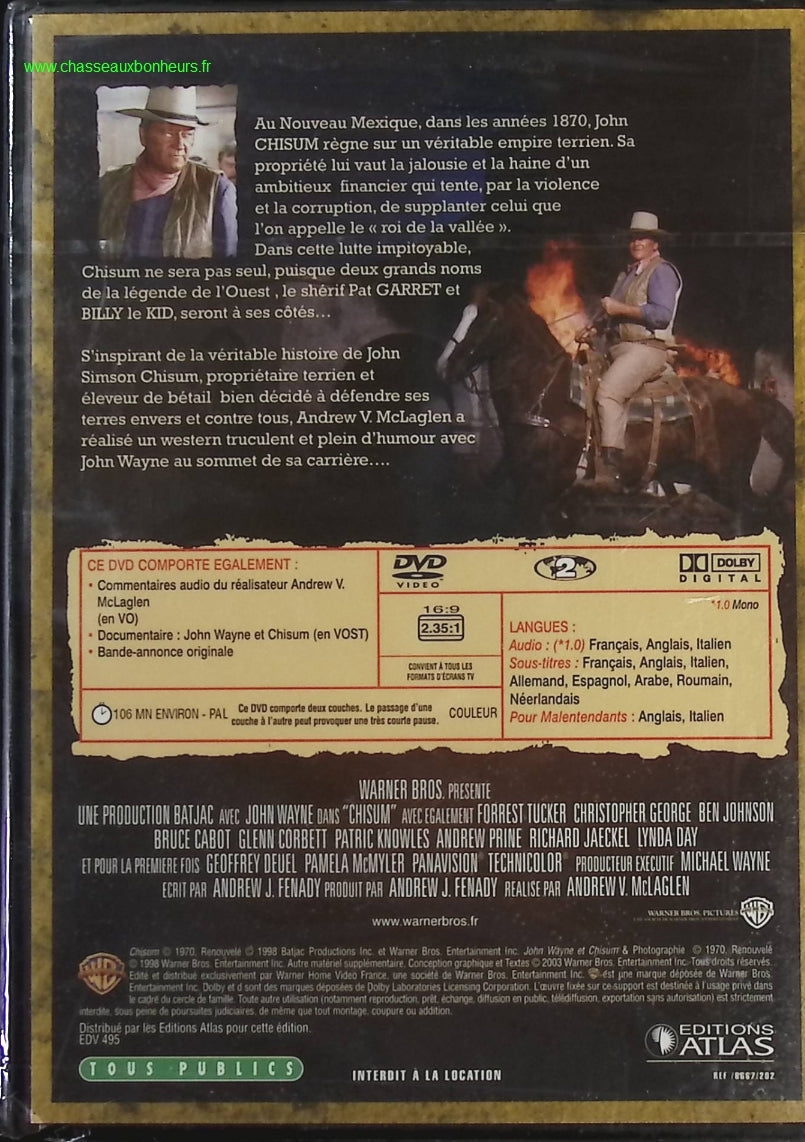 dvd - chisum - John Wayne