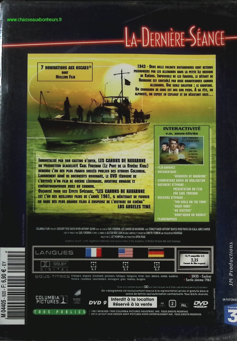 Les Canons de Navarone - Gregory Peck - DVD
